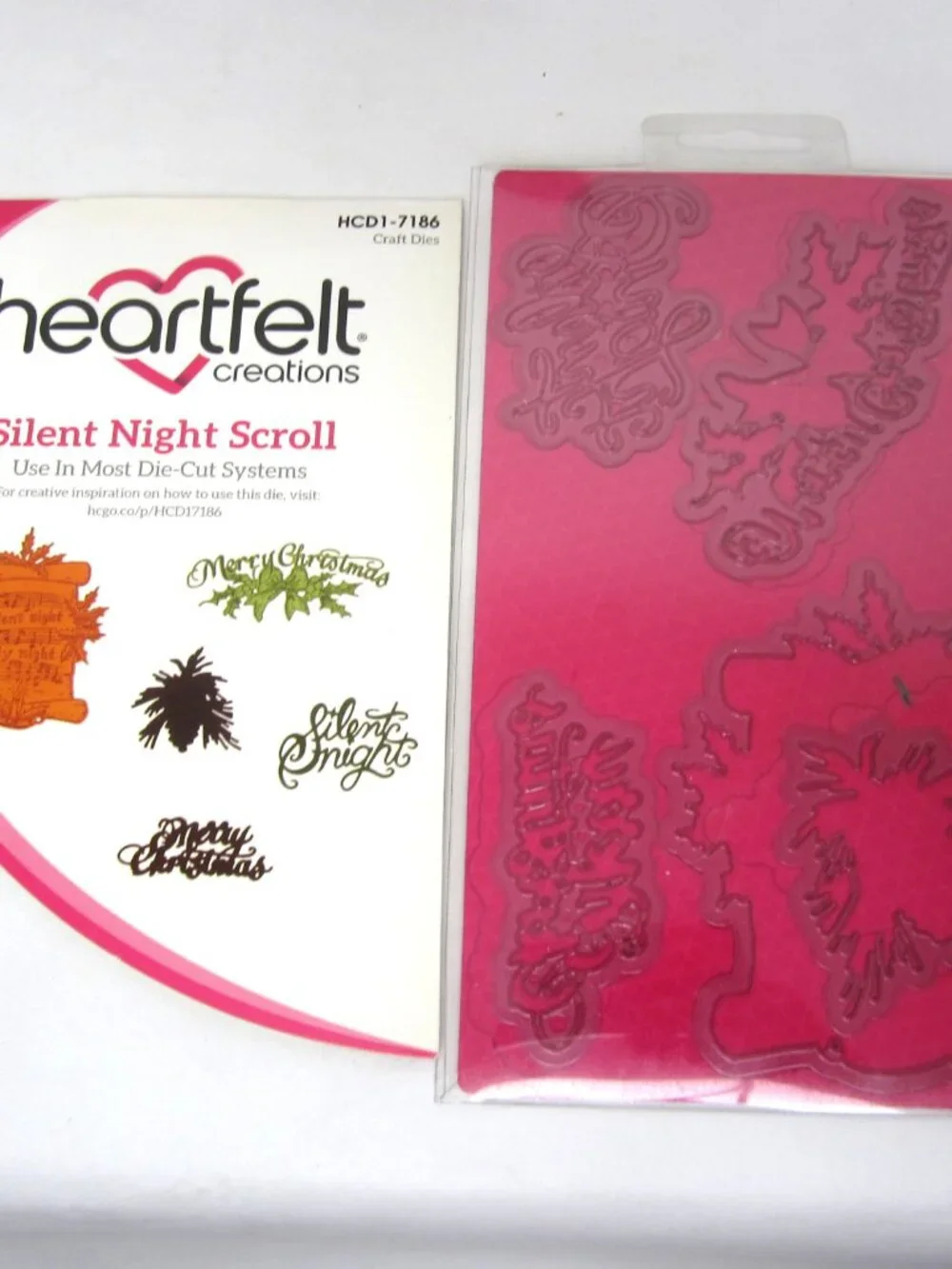 Heartfelt Creations Silent Night Scroll Craft Dies & Cling Stamps Christmas